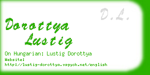 dorottya lustig business card